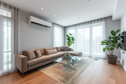 Climatiseur efficace pour moyenne et grande pièce, parfait pour rafraîchir de grands espaces.