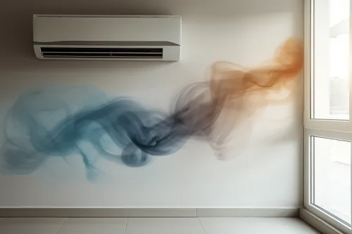 Un schéma explicatif de la climatisation réversible pour maison.