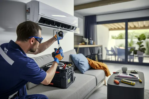 Maintenance et nettoyage de climatiseur split pour une performance optimale.