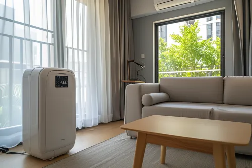 Schéma du fonctionnement des climatisations portables pour usage domestique.