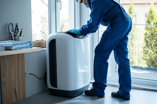 Installation et entretien de climatiseurs mobiles pour un confort optimal.